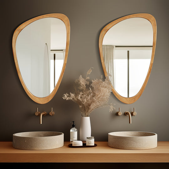 Elegant Asymmetrical Wall Mirror