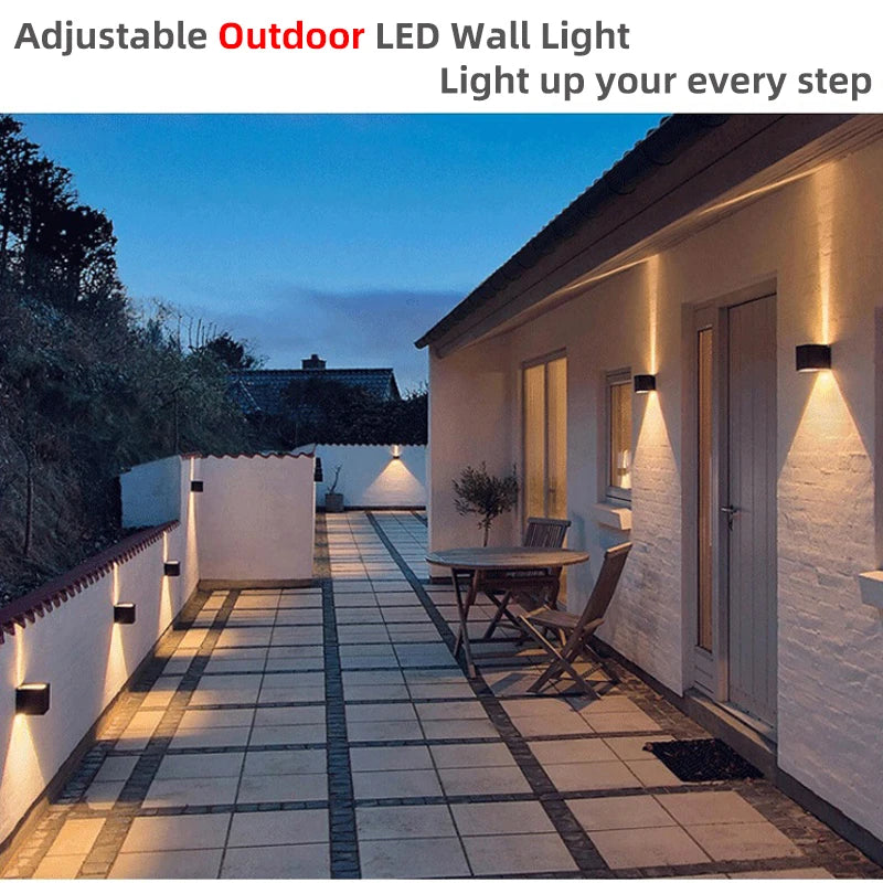 Modern Waterproof LED Wall Light – Indoor & Outdoor Up/Down Lighting Fixture