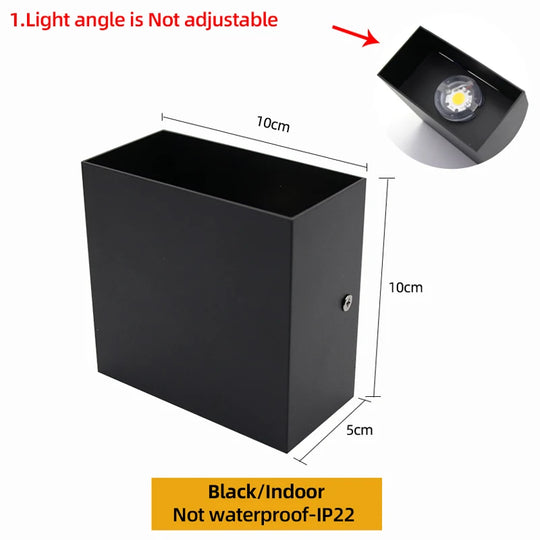 Modern Waterproof LED Wall Light – Indoor & Outdoor Up/Down Lighting Fixture