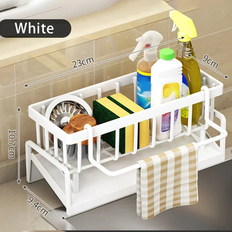 Multi-Functional Kitchen Sink Organizer Rack