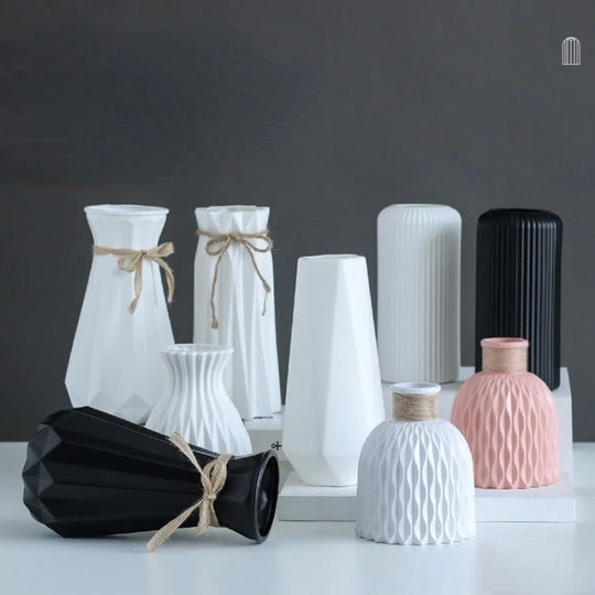 Nordic Modern Plastic Vases