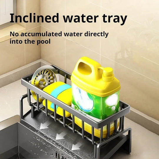 Multi-Functional Kitchen Sink Organizer Rack