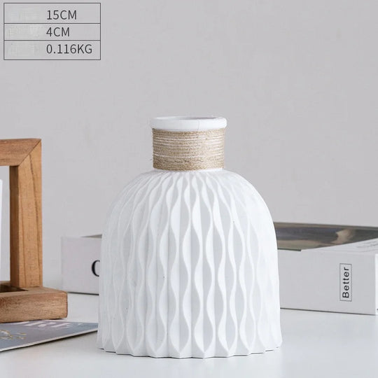 Nordic Modern Plastic Vases