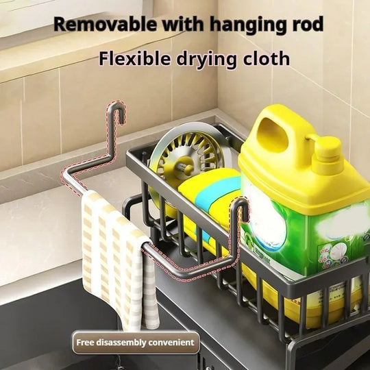 Multi-Functional Kitchen Sink Organizer Rack