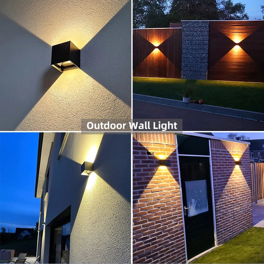 Modern Waterproof LED Wall Light – Indoor & Outdoor Up/Down Lighting Fixture