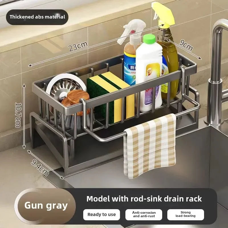 Multi-Functional Kitchen Sink Organizer Rack