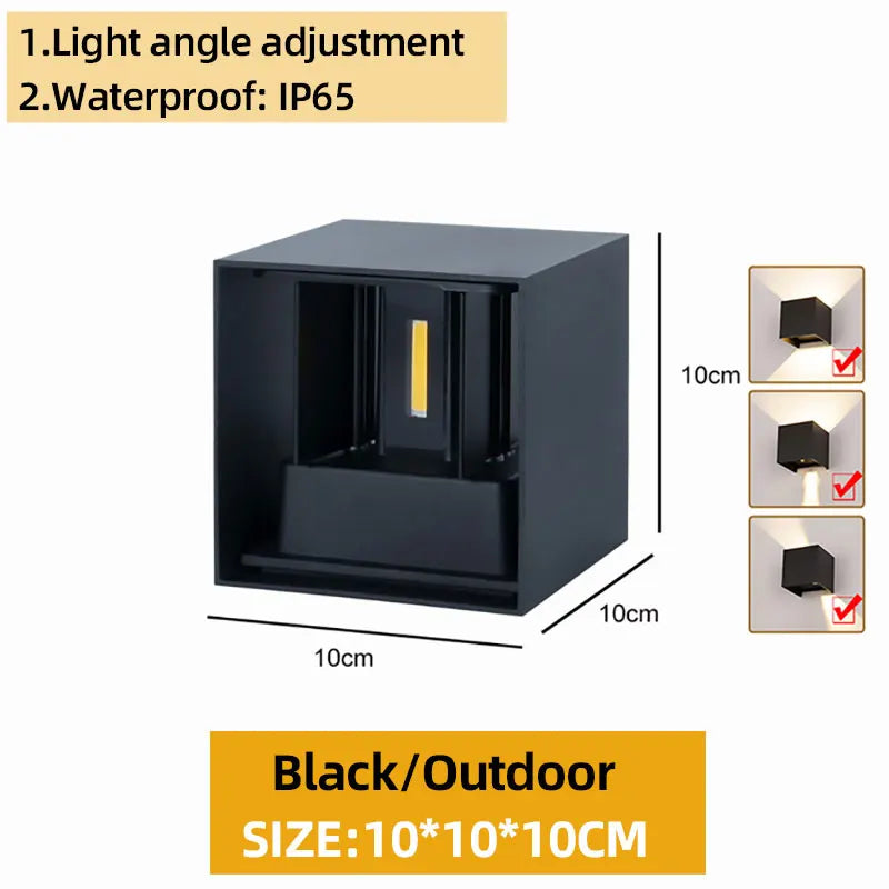 Modern Waterproof LED Wall Light – Indoor & Outdoor Up/Down Lighting Fixture