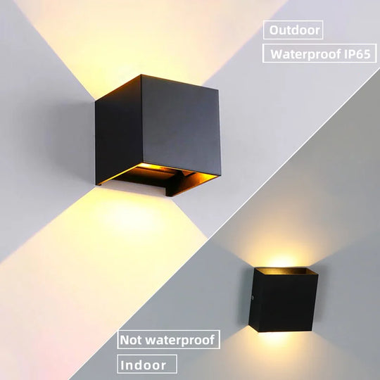 Modern Waterproof LED Wall Light – Indoor & Outdoor Up/Down Lighting Fixture