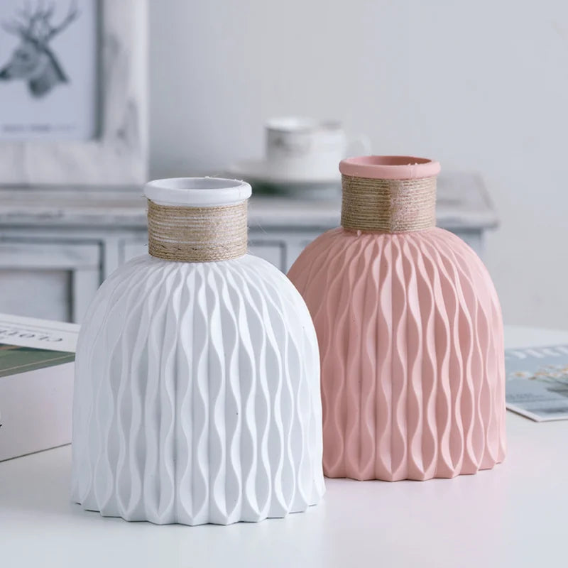 Nordic Modern Plastic Vases